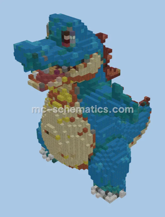 Pokemon Totodile Statue