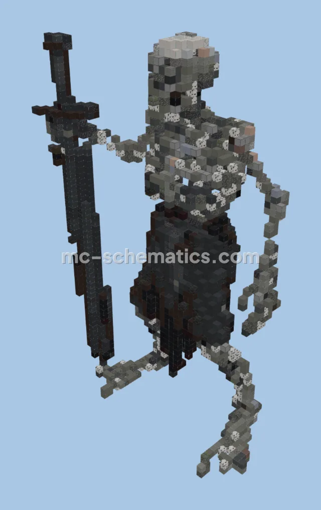 Scary Skeleton Statue