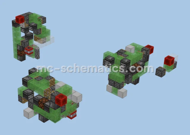 Self-Returning 3-Directional TNT Quarry