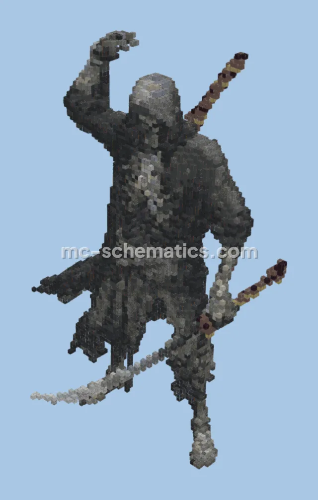 Skeleton Warrior Statue