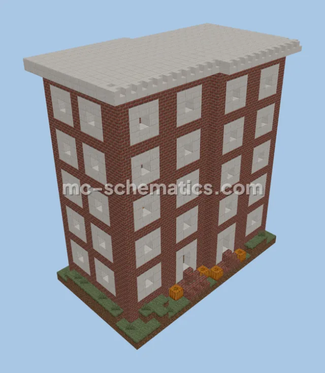 Small Brick Townhouse With Jack-o-Lanterns