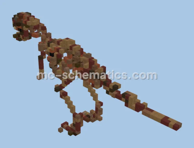 Small Dinosaur Skeleton Statue