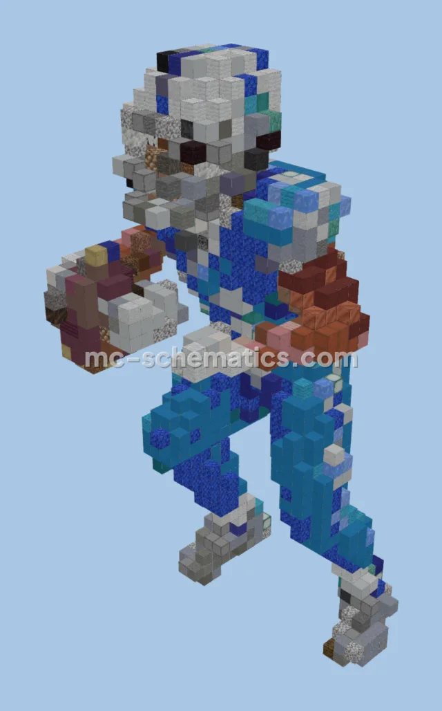 Small Football Player Statue