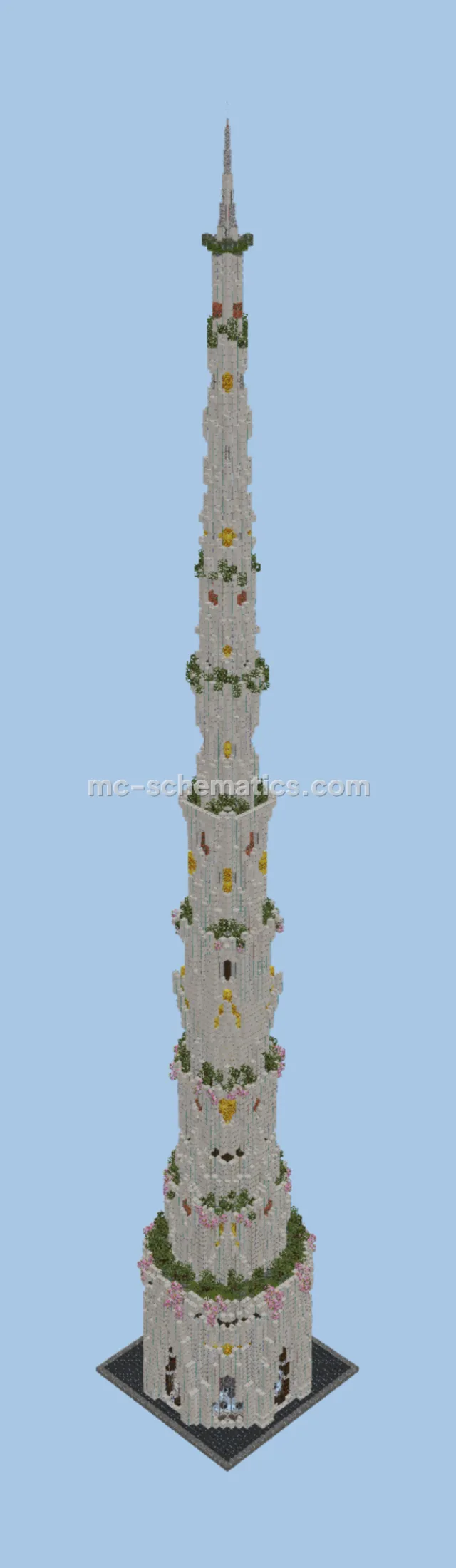 Solarpunk Quartz Tower