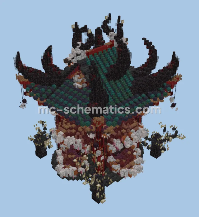 Sukuna Temple Minecraft Build