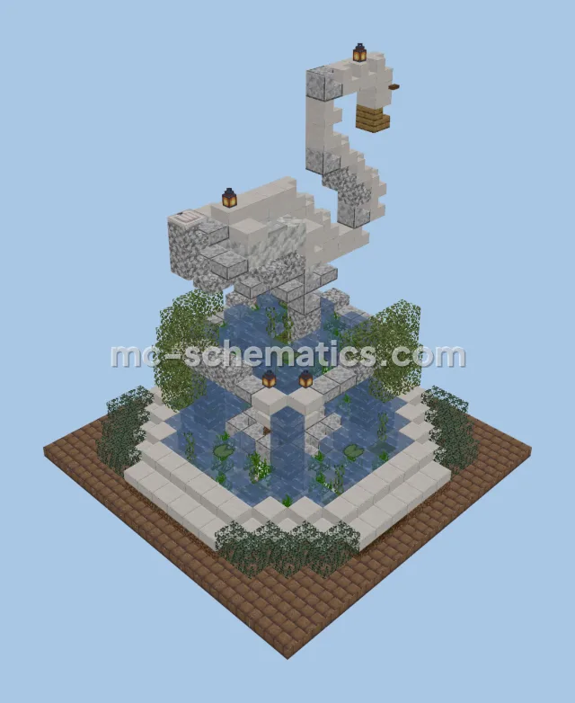 Swan Fountain Structure