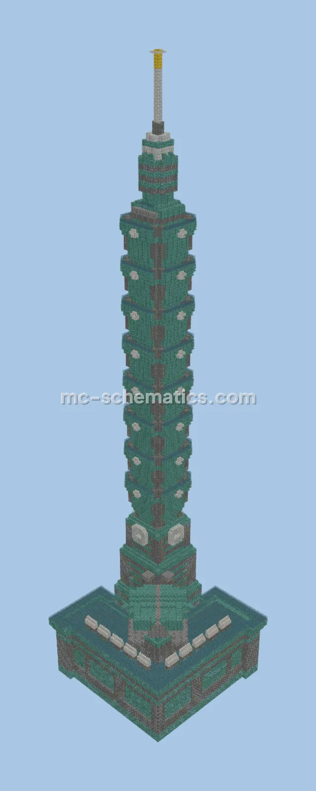 Taipei 101 Minecraft Replica
