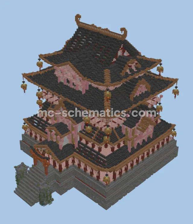 Traditional Japanese Feudal Fortress Build