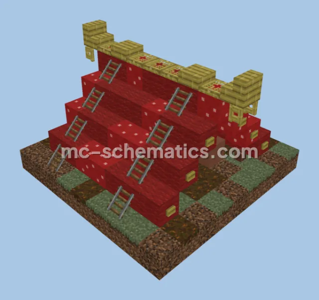 Traditional Japanese Style Tent Schematic