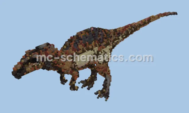 Velociraptor Dinosaur Statue