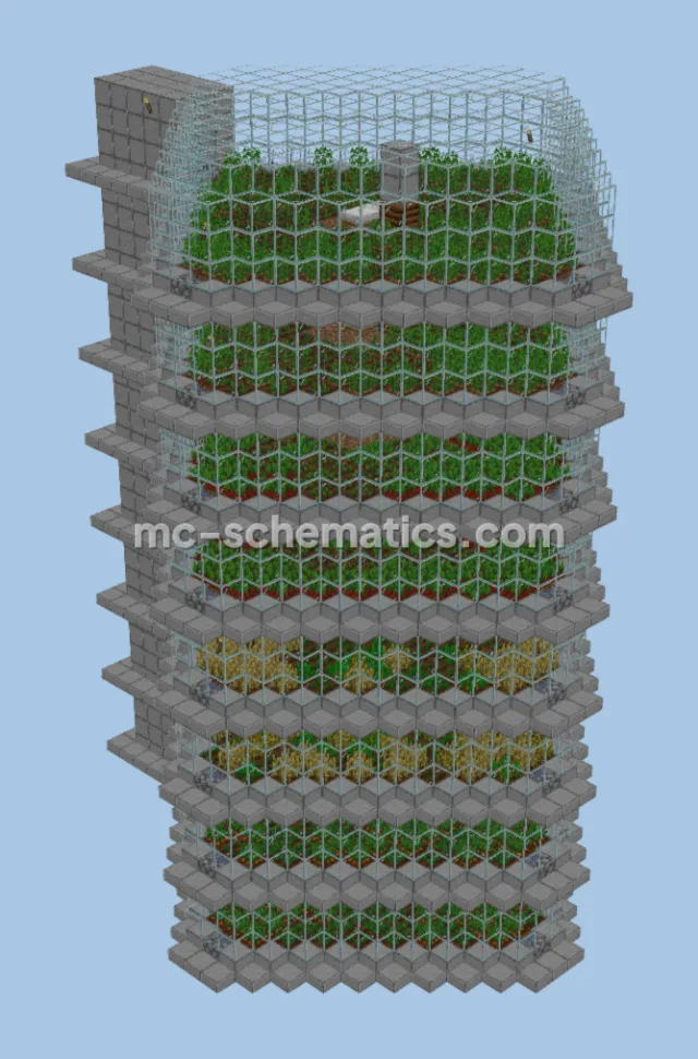 Vertical Automated Crop Farm Tower