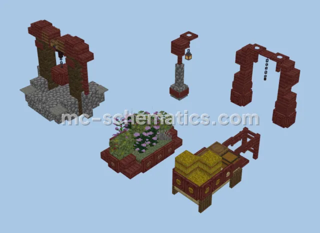 Village Decorations Set